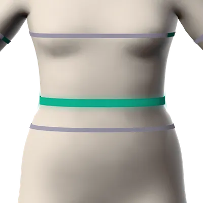 Waist: the tape on Leano’s twin